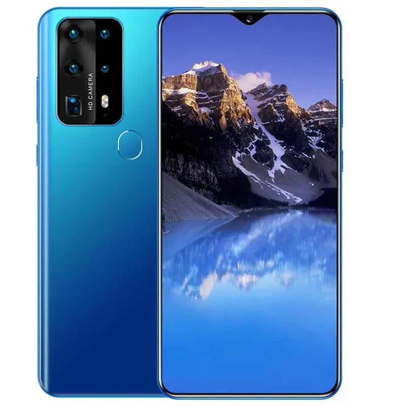 P40Plus Smart Phones, with 12GB+512GB Ultra-Thin Smartphone with Face/Fingerprint Lock Dual SIM Cards Phone MASK